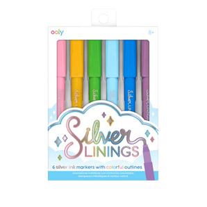 Silver Linings Outline Markers - Set of 6 - My Little Thieves