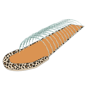 Single Waterslide Beige Leopard Sprinkler - My Little Thieves