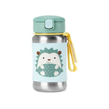 Skip Hop Kids Stainless Steel Straw Water Bottle | Zoo Character Design - My Little Thieves
