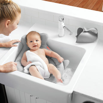 Skip Hop Moby Soft Spot Sink Bather Grey | Newborn Bath - My Little Thieves