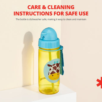 Skip Hop Zoo Kids Straw Bottle Tritan Renew Eco Friendly - My Little Thieves