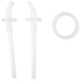 Skip Hop Zoo stainless steel bottle extra straws 2-pack – product image 3