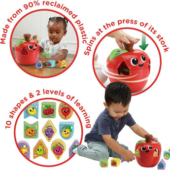 Sorting Fun Apple, Shape Sorter, Educational Learning Toy - My Little Thieves