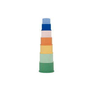 Badabulle Stackable Silicone Bath Cups - Endless Fun & Learning