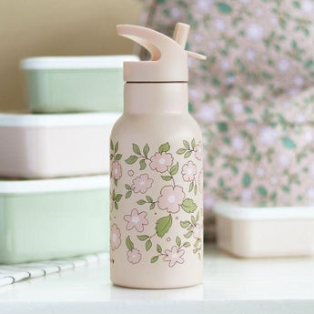 Stainless Steel Drink Bottle: Blossoms Pink - My Little Thieves