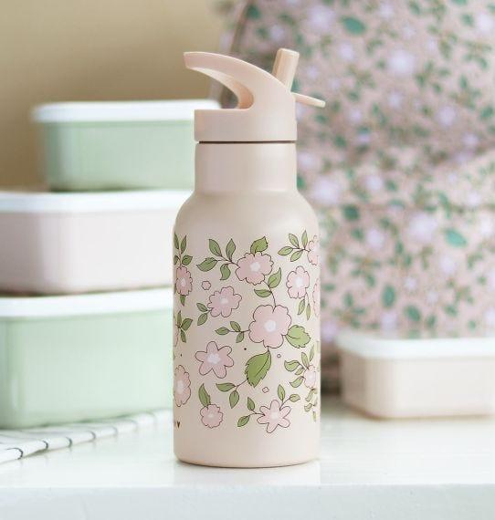 Stainless Steel Drink Bottle: Blossoms Pink - My Little Thieves