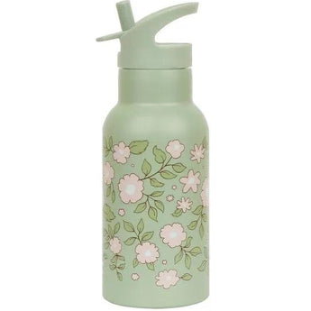 Stainless steel drink bottle: Blossoms Sage - My Little Thieves