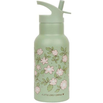 Stainless steel drink bottle: Blossoms Sage - My Little Thieves