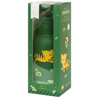 Stainless steel drink bottle - Jungle tiger - My Little Thieves