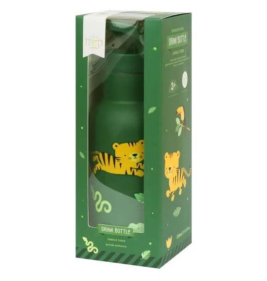 Stainless steel drink bottle - Jungle tiger - My Little Thieves