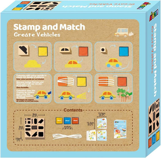 Stamp and Match - Create Vehicles - My Little Thieves