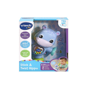 VTech Stick & Twist Hippo - Interactive Toy for Kids
