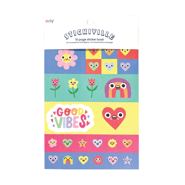  Stickiville Stickers: Happy Hearts (10 page sticker book) - My Little Thieves