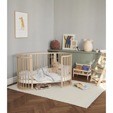 Stokke Sleepi Bed Natural & Mattress & Sheet White Bundle | Complete Crib Set - My Little Thieves