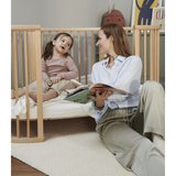 Stokke Sleepi Bed Natural & Mattress & Sheet White Bundle | Complete Crib Set - My Little Thieves
