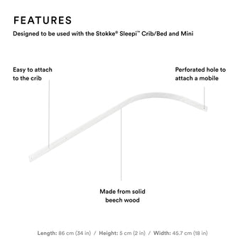Stokke Sleepi Drape Rod | Eco Friendly Nursery Canopy Support - My Little Thieves