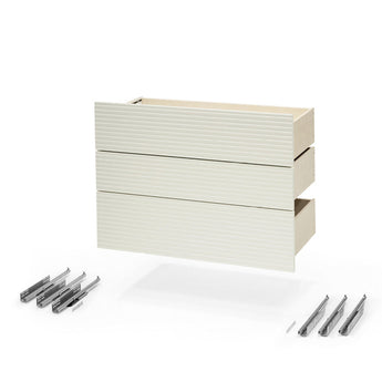 Stokke Sleepi Dresser White Drawers and Metal Parts
