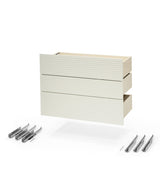 Stokke Sleepi Dresser White Drawers and Metal Parts