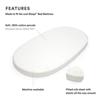 Stokke Sleepi V3 Mini Fitted Sheet | Crib Bedding - My Little Thieves