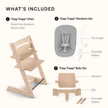 Stokke Tripp Trapp Chair + Baby & Newborn Set | Complete Bundle - My Little Thieves