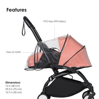 Stokke Yoyo 0+ Newborn Pack Rain Cover Clear | Weather Protection - My Little Thieves
