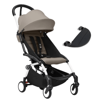 Stokke Yoyo White Frame + 6+ Color Pack + Leg Rest Bundle - My Little Thieves