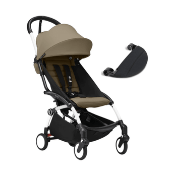 Stokke Yoyo White Frame + 6+ Color Pack + Leg Rest Bundle - My Little Thieves