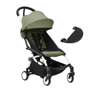 Stokke Yoyo White Frame + 6+ Color Pack + Leg Rest Bundle - My Little Thieves