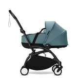 Stokke YOYO3 Black Frame Newborn Shell and 6+ Aqua