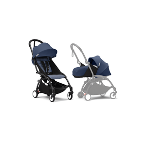Stokke Yoyo3 Black Frame With 0+ & 6+ Pack Bundle | Award Winning Compact Stroller - My Little Thieves