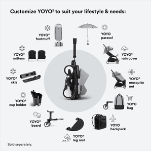 Stokke Yoyo3 Newborn & 6+ Pack Bundle | Complete Travel Stroller System - My Little Thieves