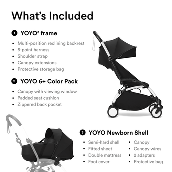 Stokke Yoyo3 Newborn & 6+ Pack Bundle | Complete Travel Stroller System - My Little Thieves