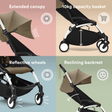 Stokke Yoyo3 White Frame Stroller 0+ & 6+ Bundle | Complete - My Little Thieves