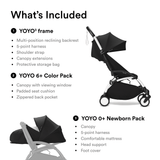 Stokke Yoyo3 White Frame With 0+ & 6+ Stroller Bundle | Perfect Gift - My Little Thieves