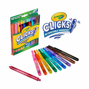 Super Clicks Retractable Markers, 10 Count - My Little Thieves