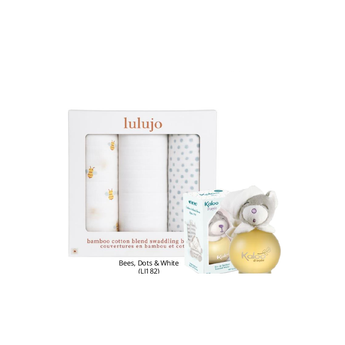 Lulujo x Kaloo Swaddle Gift Bundle - Bees / Dragée