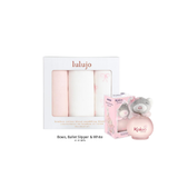 Lulujo x Kaloo Swaddle Gift Bundle - Bows / Pink