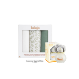 Lulujo x Kaloo Swaddle Gift Bundle - Greenery / Cache Cache