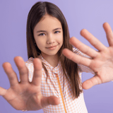 Swim Essentials Apricot Orange Girls Long Sleeve Swimsuit | Kids Swim - My Little Thieves