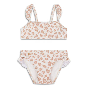 Swim Essentials Beige Leopard Bikini For Girls | Kids Swimwear - My Little Thieves