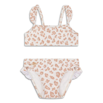 Swim Essentials Beige Leopard Bikini For Girls | Kids Swimwear - My Little Thieves