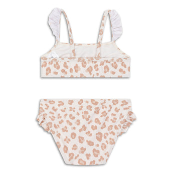 Swim Essentials Beige Leopard Bikini For Girls | Kids Swimwear - My Little Thieves