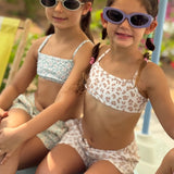 Swim Essentials Beige Leopard Bikini For Girls | Kids Swimwear - My Little Thieves