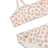 Swim Essentials Beige Leopard Bikini For Girls | Kids Swimwear - My Little Thieves