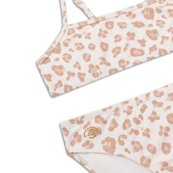 Swim Essentials Beige Leopard Bikini For Girls | Kids Swimwear - My Little Thieves