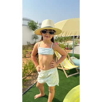 Swim Essentials Florish Green Bikini For Girls | Kids Swimwear - My Little Thieves