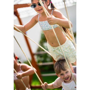 Swim Essentials Florish Green Bikini For Girls | Kids Swimwear - My Little Thieves