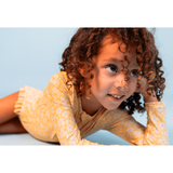 Swim Essentials Florish Yellow Girls Long Sleeve Swimsuit | Kids Swim - My Little Thieves