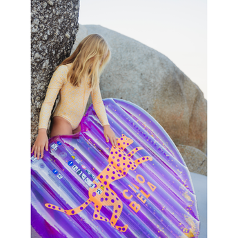 Swim Essentials Florish Yellow Girls Long Sleeve Swimsuit | Kids Swim - My Little Thieves