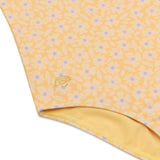 Swim Essentials Florish Yellow Swimsuit For Girls | Kids Swimwear - My Little Thieves